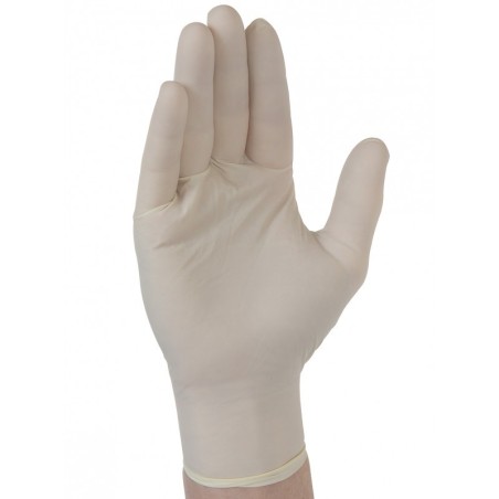 Boite de 100 gants latex à usage unique, blancs pour ménage, soins