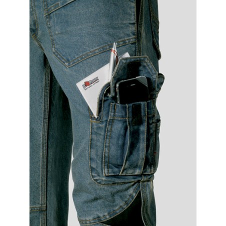 Pantalon de travail Homme Multi-poches en jean TRAFFIC U POWER