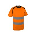 T-shirt de signalisation  - EPI haute visibilité travail orange pas cher