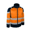 Veste haute visibilité orange fluo EPI professionnel batiment contruction BTP