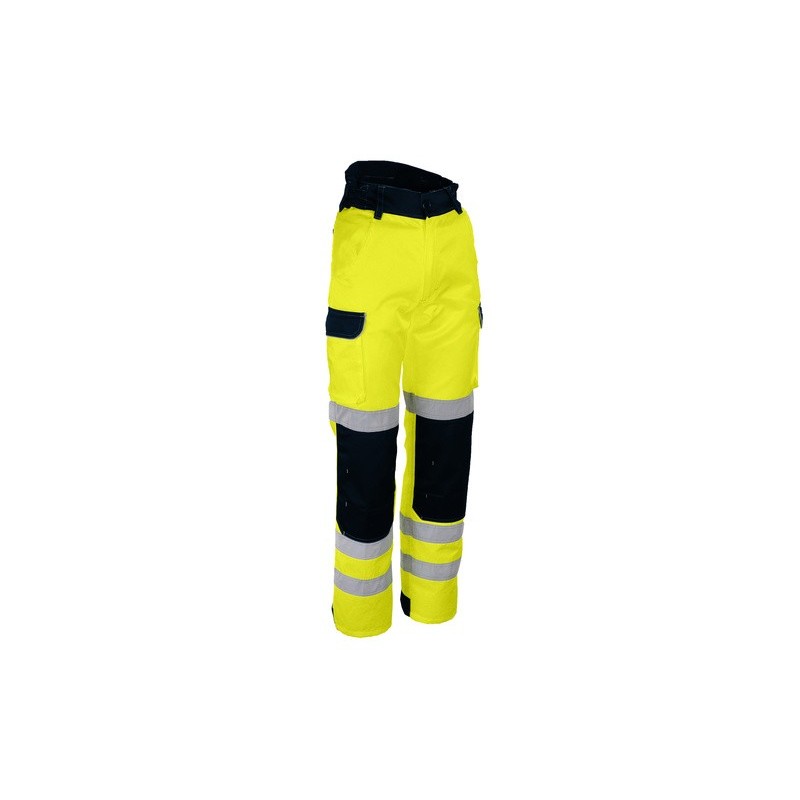 Pantalon de travail haute visibilite sécurite jaune orange PILA PILO