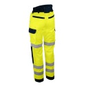 Pantalon haute visibilité jaune PILA de Singer coton / polyester