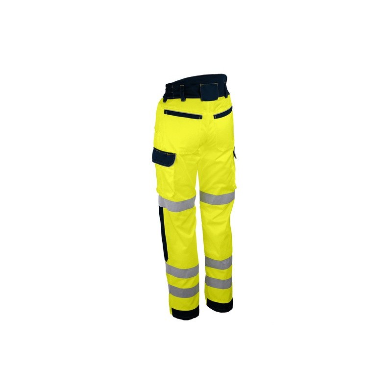 Pantalon de travail haute visibilite sécurite jaune orange PILA PILO