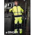 Bas de pantalon jaune haute visibilité pour travail extérieur PILA