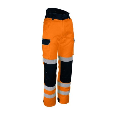 Pantalon de travail haute visibilite sécurite jaune orange PILA PILO