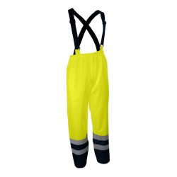 Pantalon haute-visibilité à bretelles PIVA jaune ou PIVO orange de Singer
