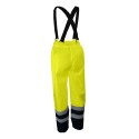 Pantalon jaune haute-visibilité à bretelles PIVA de SINGER