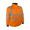 parka haute visibilite jaune veste et manche amovibles protection 4x1