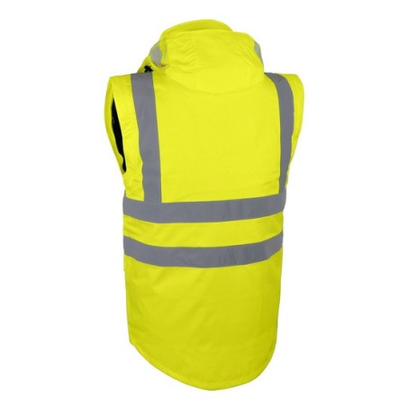 Bodywarmer haute visibilité jaune Singer GANO doublé polaire