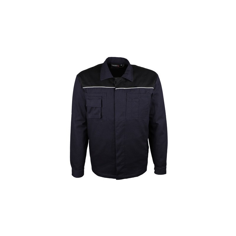 Veste de travail 100% coton 300 gr/m² bicolore pas chère