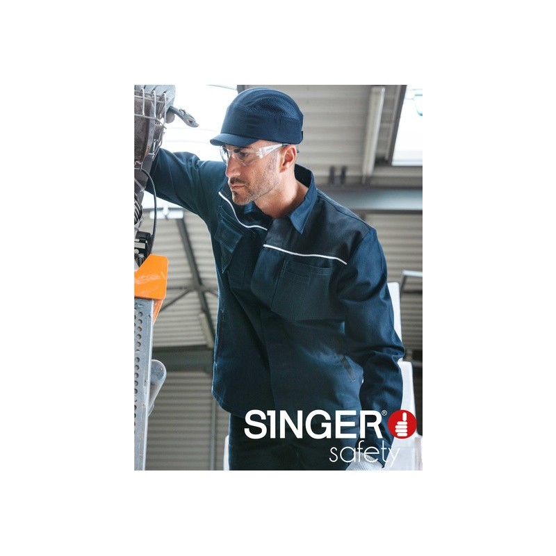 Veste de travail 100% coton 300 gr/m² bicolore pas chère