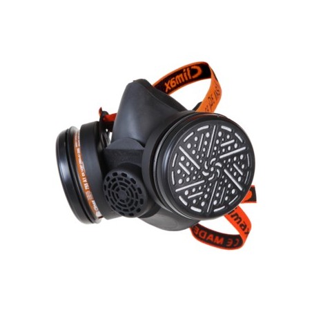 Demi-masque CLIMAX 755 caoutchouc pour protection respiratoire avec adaptateurs