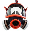 Masque respiratoire panoramique double flitre galettes gamme EPI professionnel haute protection