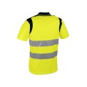 Polo haute visibilité jaune en tricot 100 % polyester 150 g/m2