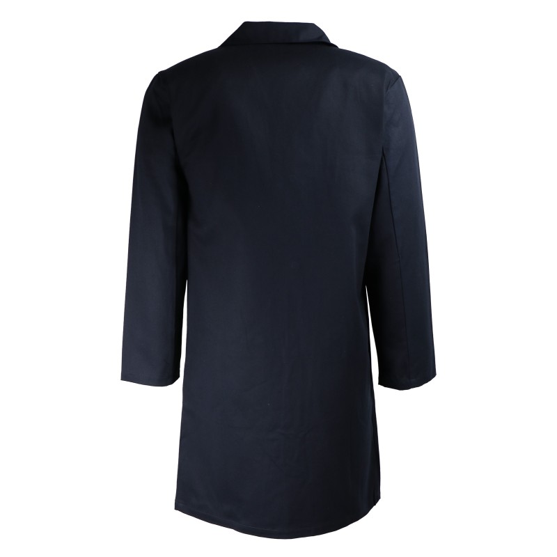 Blouse travail 100% coton bleu ou blanc fermeture boutons poches