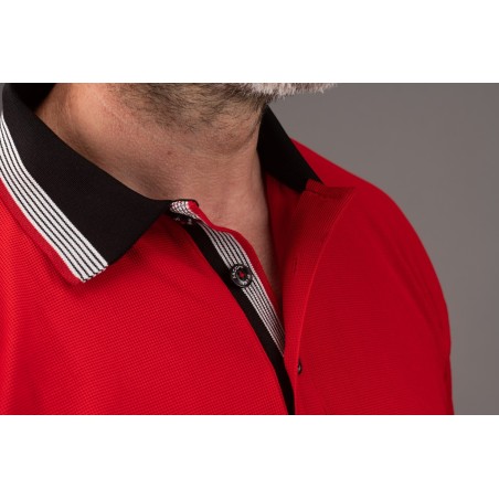 Polo rouge manches courtes FACOM Time 50 % coton 50 % polyester 230 g