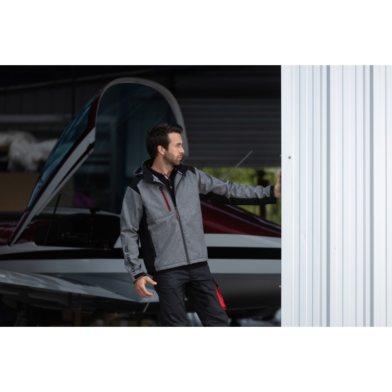 Veste travail Softshell gris noir Trial FACOM imperméable respirante