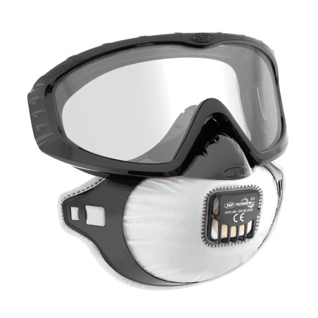 Lunette-masque filtre poussière FFP3 intégré Anti-buée JSP FILTERSPEC