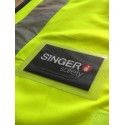 Badge a coller sur vêtement ou casque pour identification