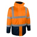 Parka orange PARDO de Singer Safety haute visibilité doublure et rembourrage polyester
