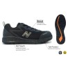 Chaussures de sécurité NEW BALANCE LOGIC noir orange S1P HRO SRC ESD Chaussures de sécurité NEW BALANCE LOGIC noir orange S1P HRO SRC ESD
