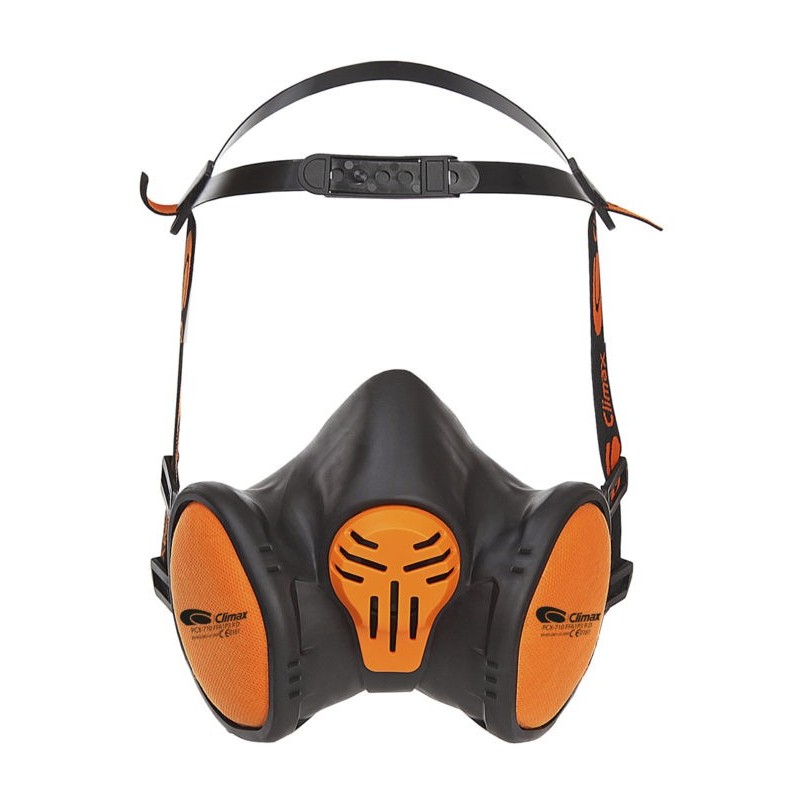 Masque respiratoire avec filtres – Demi-masque réutilisable avec 4 filtres  2097 et bouchons d'oreilles pour peinture, résine époxy, fumées, travail du
