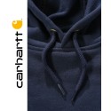 Capuche avec cordon de serrage sweat bleu sleeve logo hooded de carhartt