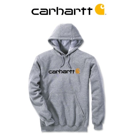 Sweat à capuche Carhartt Signature Logo Hooded avec logo sur poitrine