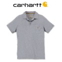 CARHARTT FORCE-COTTON-DELMONT-POCKET-POLO-103569 HAETHER GREY GRIS