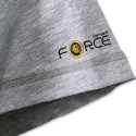 Logo Force Carhart sur polo gris clair anti tache anti transpiration