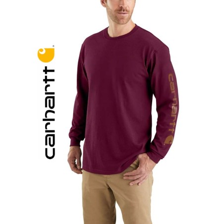T-shirt manches longues Sleeve Logo de Carhartt avec logo sur manche