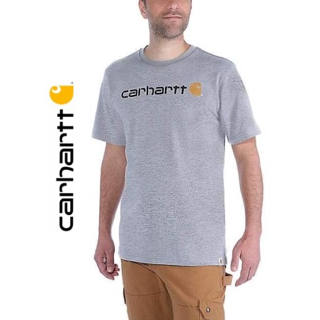 T-shirt manches courtes Carhartt Core Logo 103361 imprimé sur poitrine