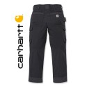 Pantalon cargo black noir avec logo carhartt poche arrière