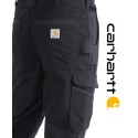 Nombreuses poches pour vêtement de travail cargo de carhartt black noir