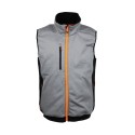 Gilet pour professionnel matière softshell gris noir orange