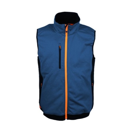 Gilet sans manche softshell doublé polaire Gilga singer fermeture zip