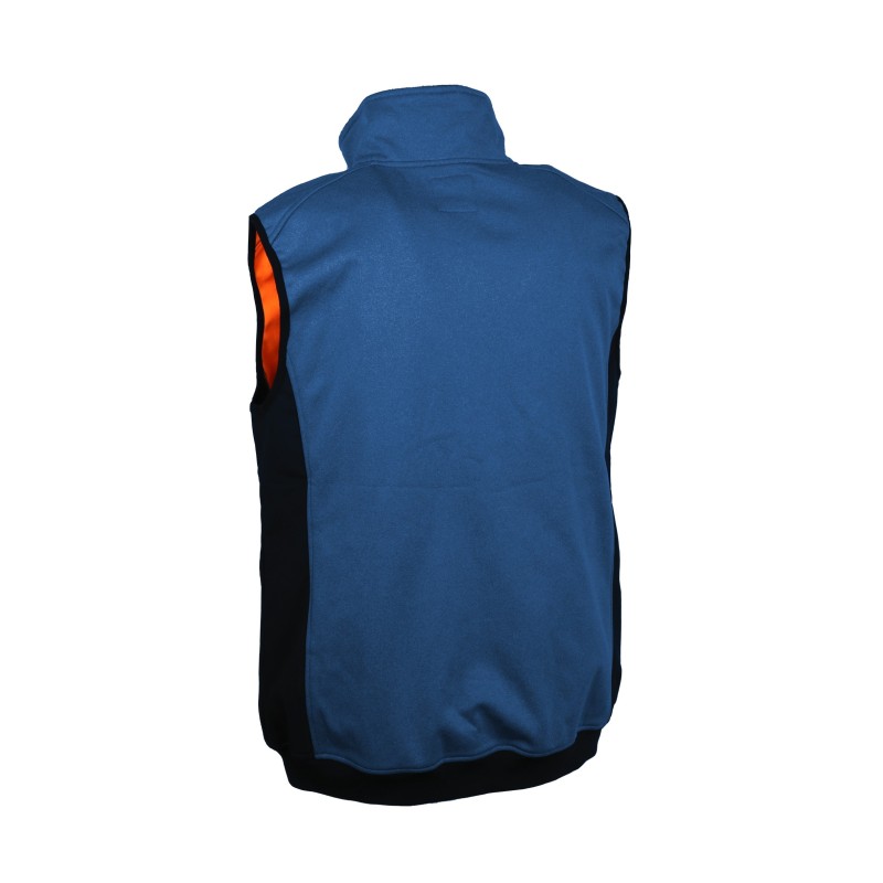 Gilet sans manche softshell doublé polaire Gilga singer fermeture zip