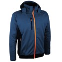 Veste de travail softshell manches longues Volgam Singer bleu marine