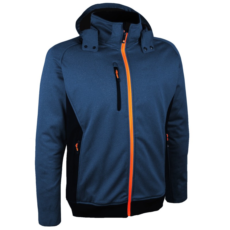 Veste de travail avec manches softshell doublée polaire Volga Volgam