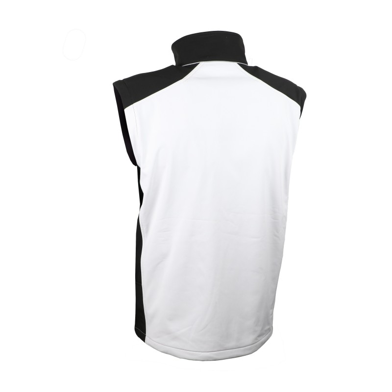 Veste de travail softshell blanche manches amovibles doublée Vangog