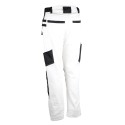 Pantalon platro peintre blanc avec nombreuses poches outils
