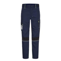 Pantalon de travail LUCIE bleu ou noir ripstop polyester pour femme de North Ways