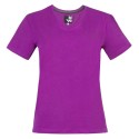 T-shirt travail col rond cintrée fuchsia pour femme