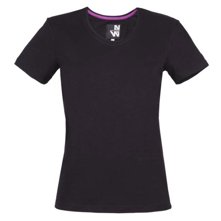T-shirt de travail femme Romane de North Ways couleur fuchsia ou noir