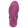 Chaussures basses de sécurité pour femme noir et fuschia cuir nubuck