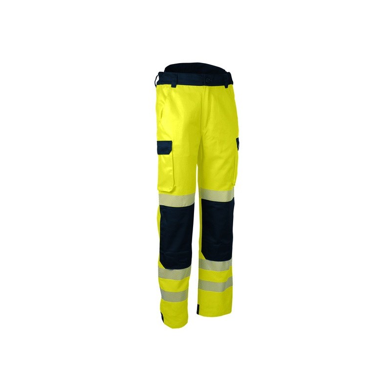 Pantalon de travail haute visibilite sécurite jaune orange PILAM PILOM