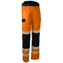Pantalon de travail haute visibilite sécurite jaune orange PILAM PILOM