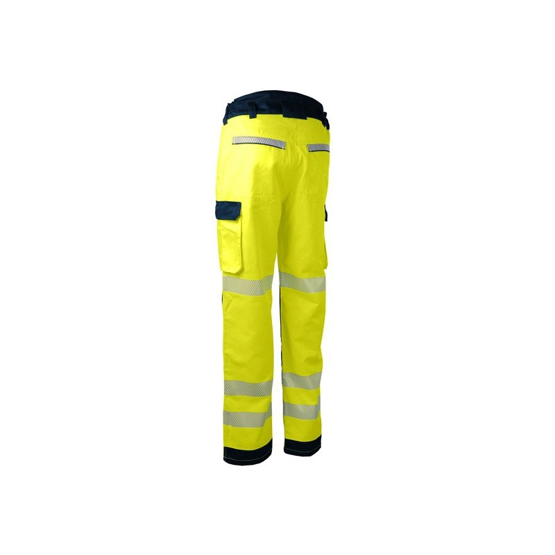 Pantalon de travail haute visibilite sécurite jaune orange PILAM PILOM