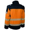 Veste haute visibilie avec bande retro-reflechissante coton polyester