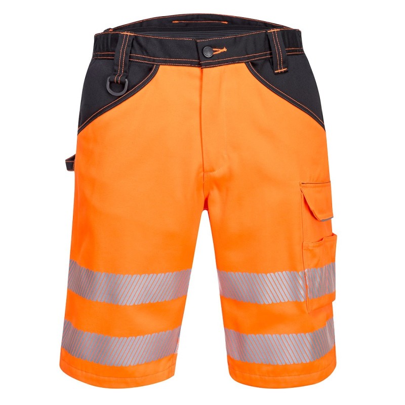 Bermuda PW3 HI-VIS PORTWEST – Haute Visibilité 2 bandes